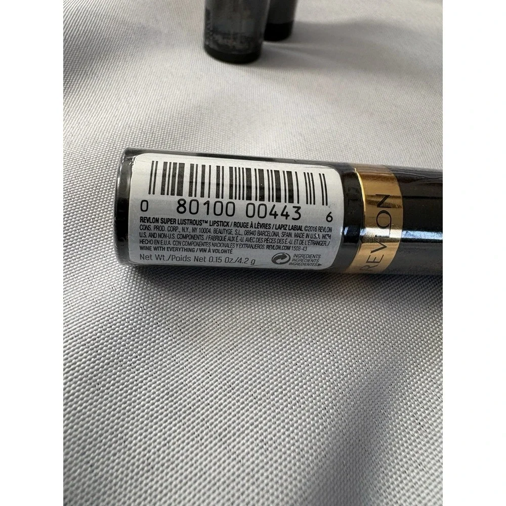 NEW Revlon Super Lustrous Lipstick 525 Wine With Everything Creme 3 Pack Sealed